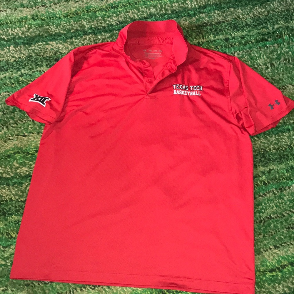 Under Armour Men’s Red Texas Tech Basketball Polo